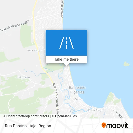 Rua Paraíso map