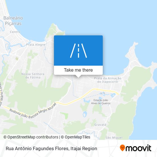 Mapa Rua Antônio Fagundes Flores