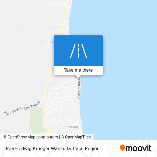 Rua Hedwig Krueger Wanzuita map