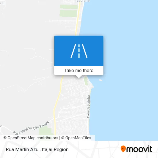 Rua Marlin Azul map