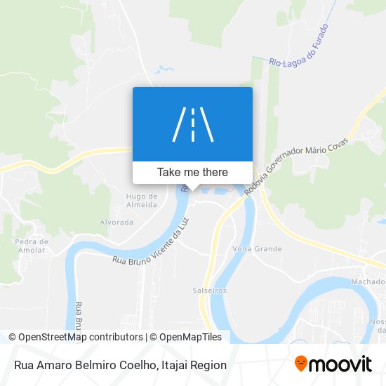 Mapa Rua Amaro Belmiro Coelho