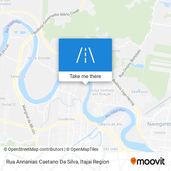 Mapa Rua Annanias Caetano Da Silva
