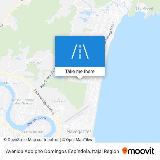 Avenida Adolpho Domingos Espíndola map