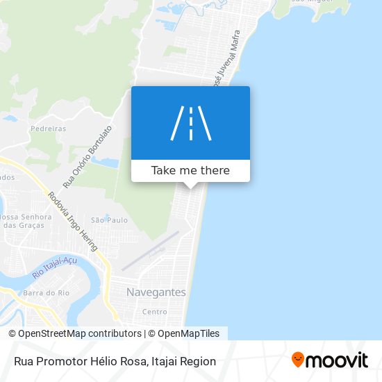Mapa Rua Promotor Hélio Rosa