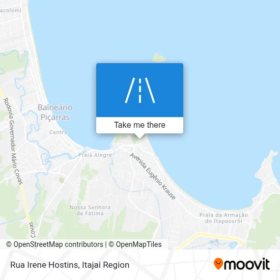 Rua Irene Hostins map