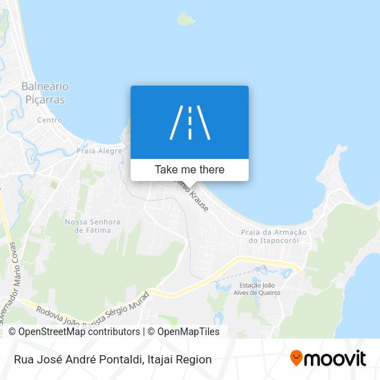 Rua José André Pontaldi map