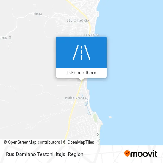 Rua Damiano Testoni map
