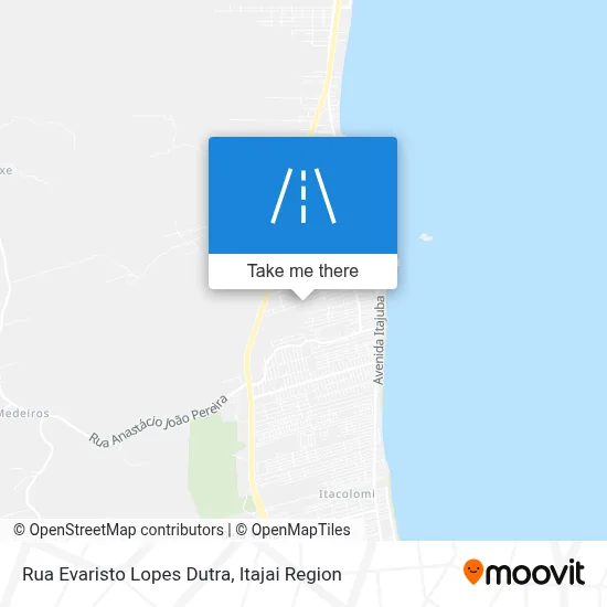 Rua Evaristo Lopes Dutra map