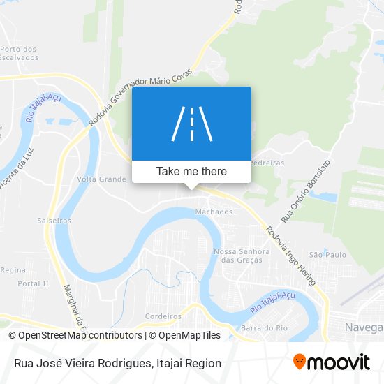 Mapa Rua José Vieira Rodrigues