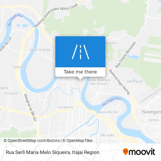 Mapa Rua Serli Maria Melo Siqueira