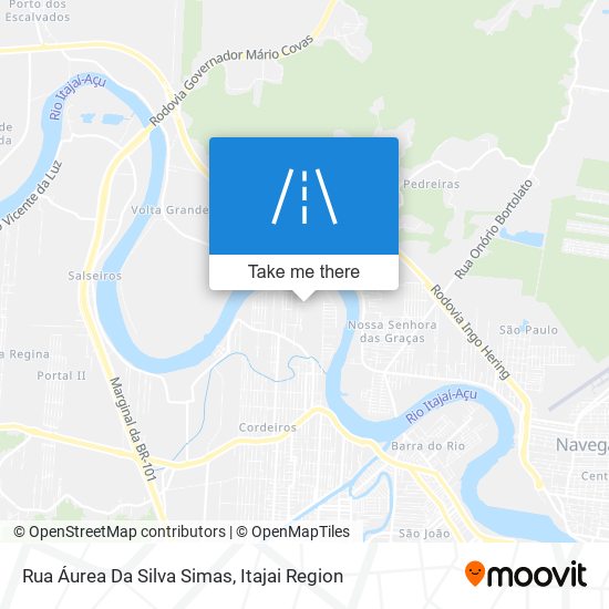 Mapa Rua Áurea Da Silva Simas