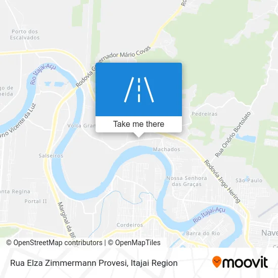Rua Elza Zimmermann Provesi map
