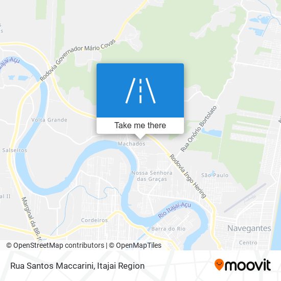 Mapa Rua Santos Maccarini