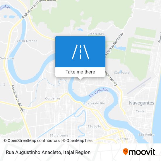 Mapa Rua Augustinho Anacleto