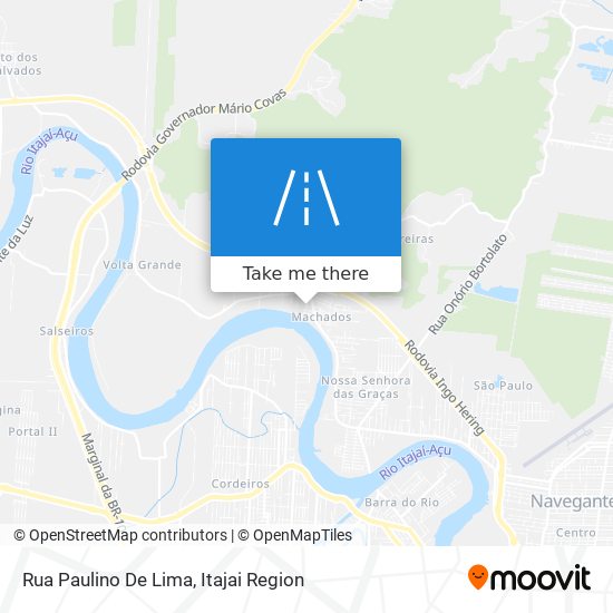 Mapa Rua Paulino De Lima