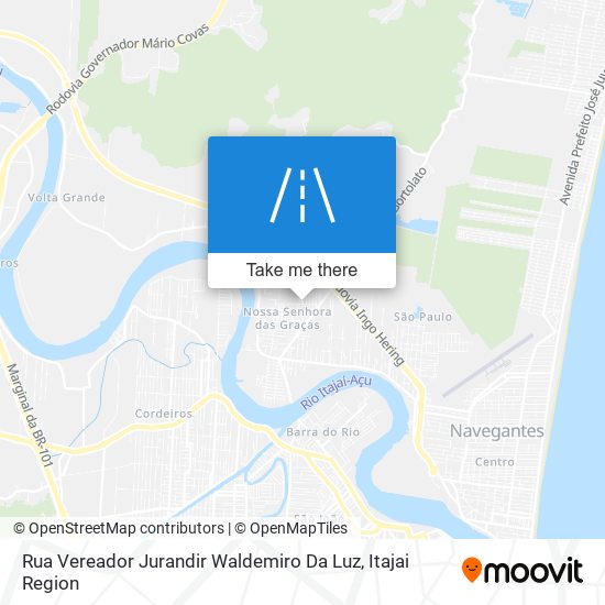 Mapa Rua Vereador Jurandir Waldemiro Da Luz