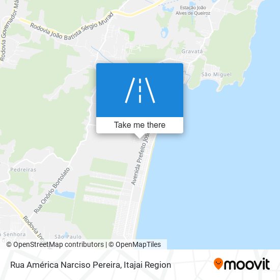 Mapa Rua América Narciso Pereira