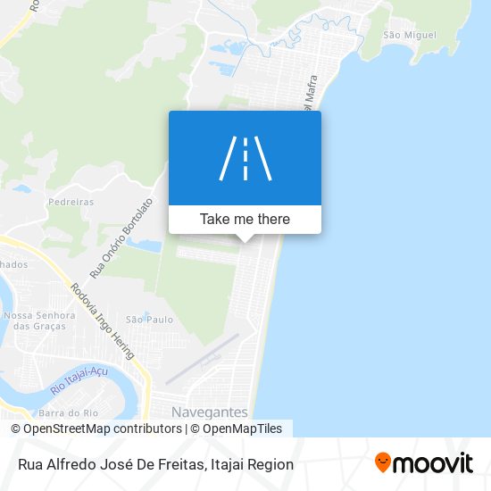 Mapa Rua Alfredo José De Freitas