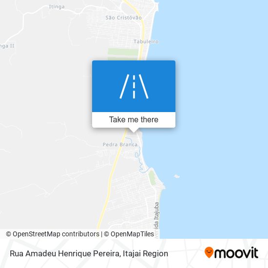 Mapa Rua Amadeu Henrique Pereira