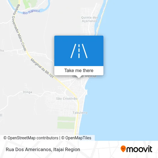 Rua Dos Americanos map