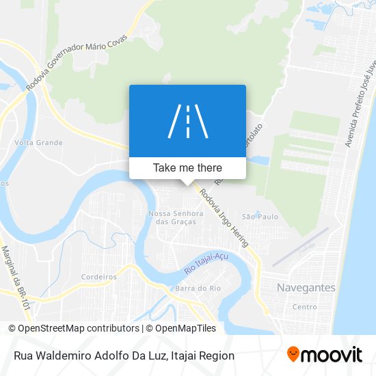 Rua Waldemiro Adolfo Da Luz map