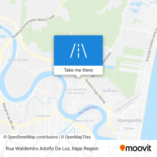 Rua Waldemiro Adolfo Da Luz map