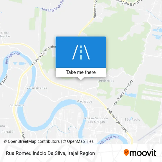 Rua Romeu Inácio Da Silva map