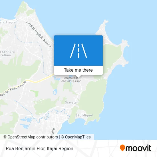 Rua Benjamin Flor map