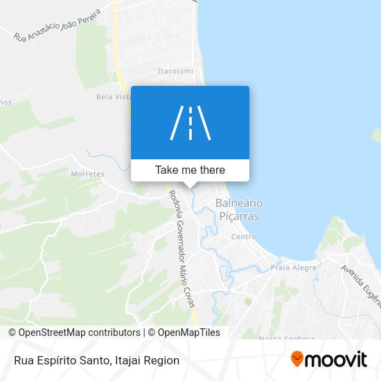 Rua Espírito Santo map