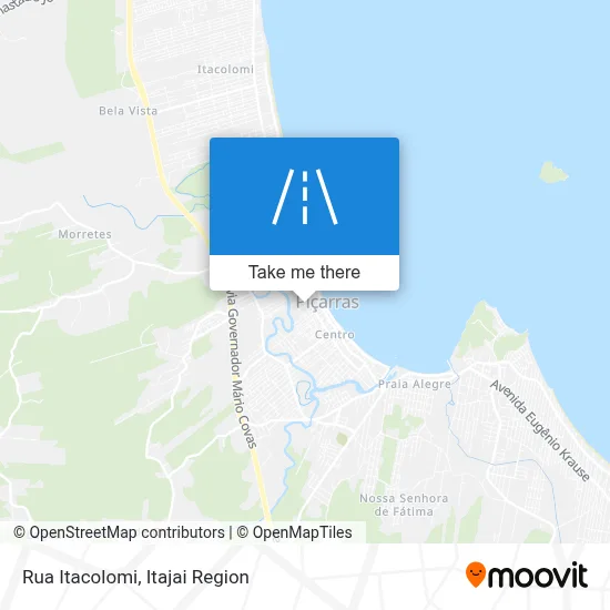 Rua Itacolomi map
