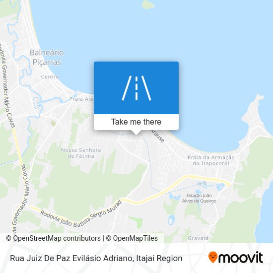 Rua Juiz De Paz Evilásio Adriano map