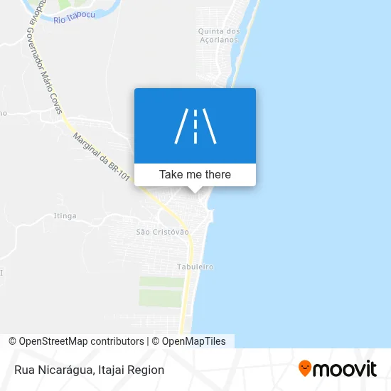 Rua Nicarágua map