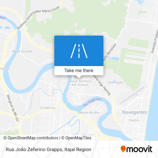 Rua João Zeferino Grapps map