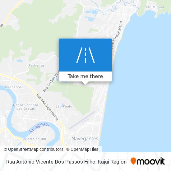 Mapa Rua Antônio Vicente Dos Passos Filho