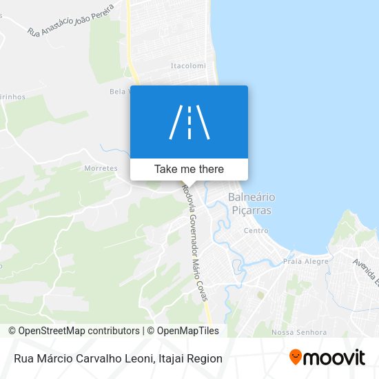 Rua Márcio Carvalho Leoni map