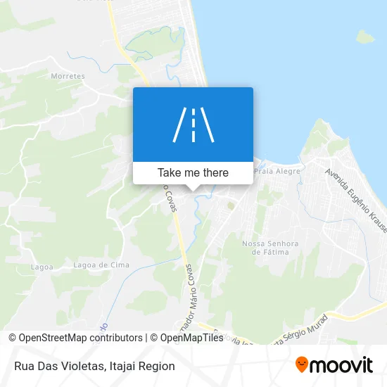 Rua Das Violetas map