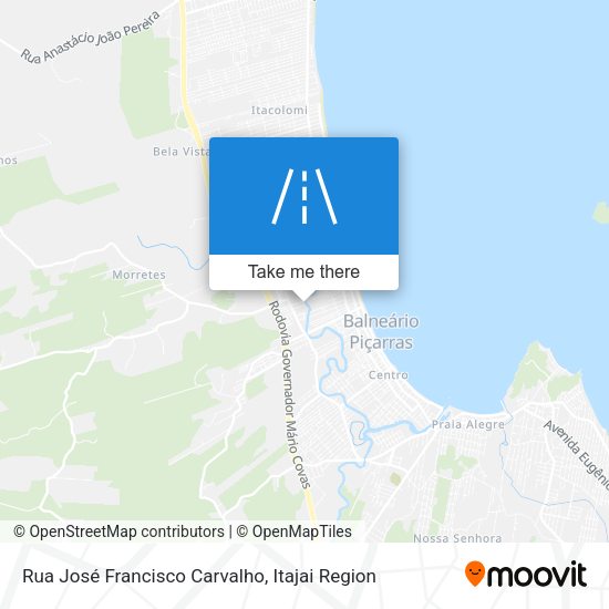Rua José Francisco Carvalho map