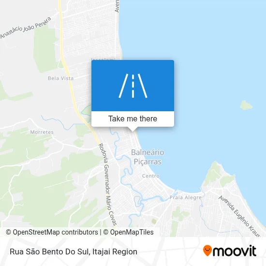 Rua São Bento Do Sul map