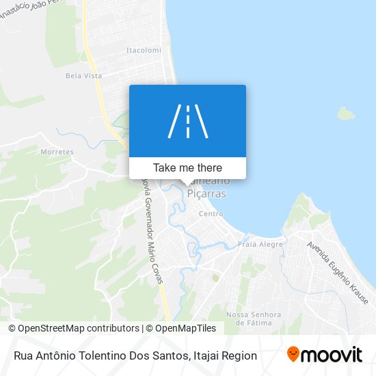 Mapa Rua Antônio Tolentino Dos Santos