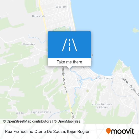 Rua Francelino Otério De Souza map