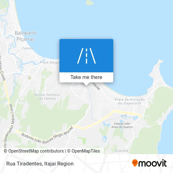 Rua Tiradentes map