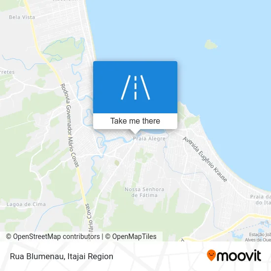 Rua Blumenau map
