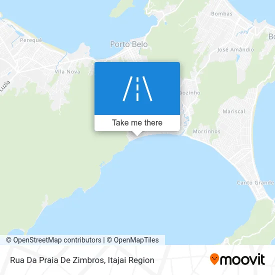 Rua Da Praia De Zimbros map