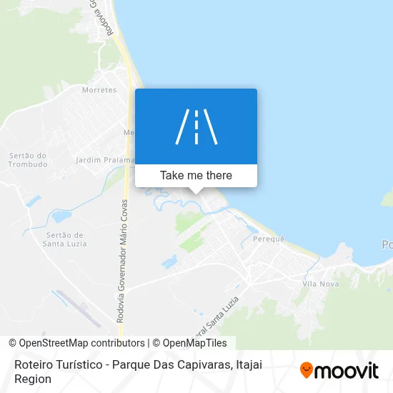 Roteiro Turístico - Parque Das Capivaras map