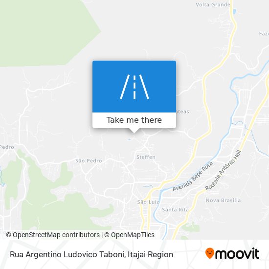 Mapa Rua Argentino Ludovico Taboni