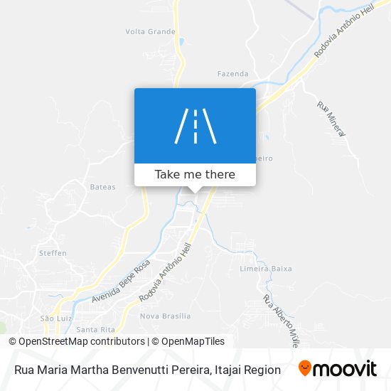 Rua Maria Martha Benvenutti Pereira map