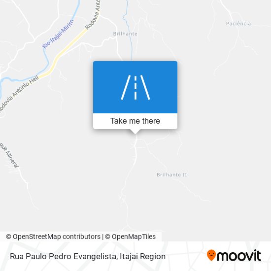 Mapa Rua Paulo Pedro Evangelista
