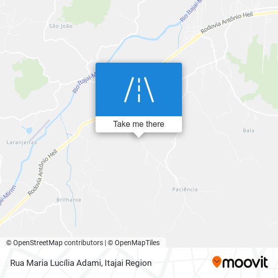 Mapa Rua Maria Lucília Adami