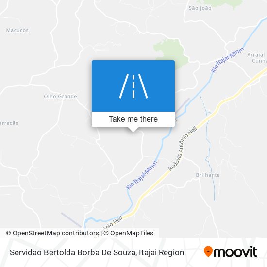 Servidão Bertolda Borba De Souza map