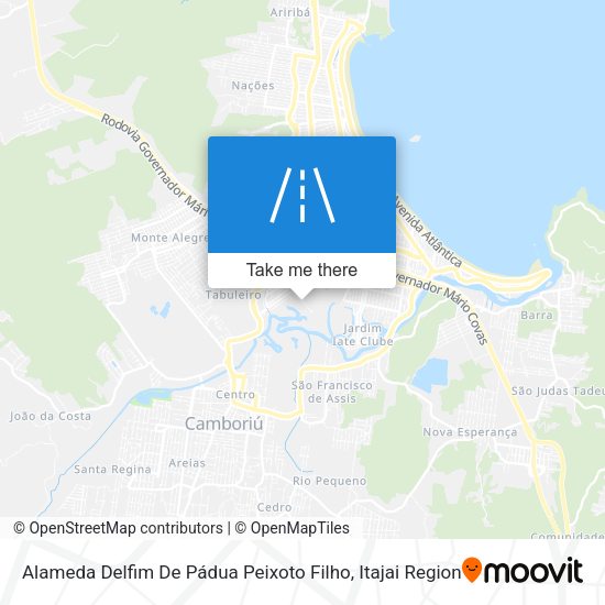 Mapa Alameda Delfim De Pádua Peixoto Filho